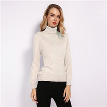 Load image into Gallery viewer, GCAROL New Fall Winter 30% Wool Turtleneck Sweater Soft Handle Warm Women Jumper OL Render Knit Pullover S-3XL