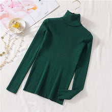 Load image into Gallery viewer, Vintage Turtleneck Female Sweater Solid Winter Warm Long Sleeve Sweater Casual Slim Knitted Pullovers Women Knitting Sweater