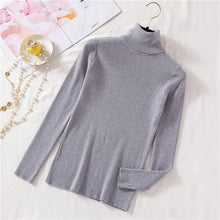 Load image into Gallery viewer, Vintage Turtleneck Female Sweater Solid Winter Warm Long Sleeve Sweater Casual Slim Knitted Pullovers Women Knitting Sweater