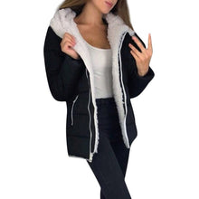 Load image into Gallery viewer, Plus Size Women's Coats 5XL Winter Thicken Warm Zipper Pockets Outerwear velvet Fashion Casual Jacket Freeshipping #YL5