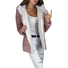 Load image into Gallery viewer, Plus Size Women's Coats 5XL Winter Thicken Warm Zipper Pockets Outerwear velvet Fashion Casual Jacket Freeshipping #YL5