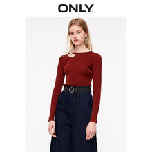 Load image into Gallery viewer, ONLY winter Shoulder Hollow Out long sleeve Women Slim Fit  Pullover Sweater | 119124530